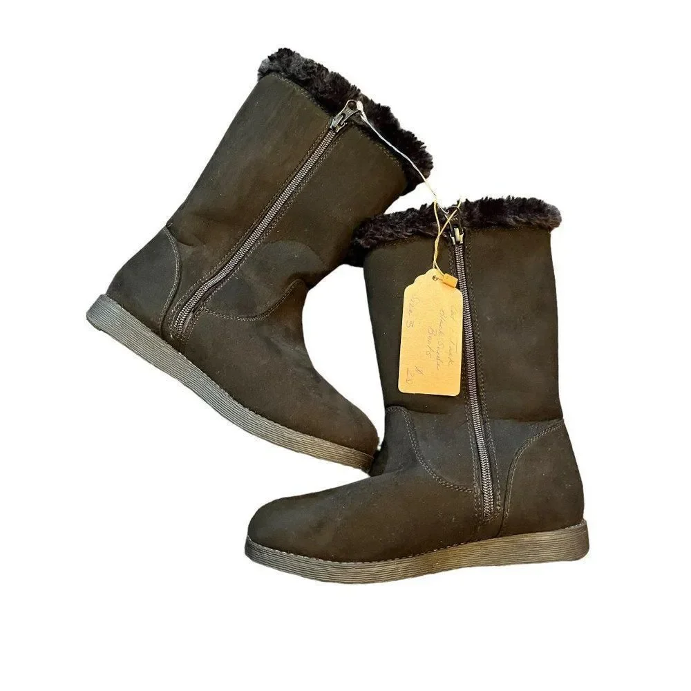 Cat & Jack Black Suede Boots Child Size‎ 3